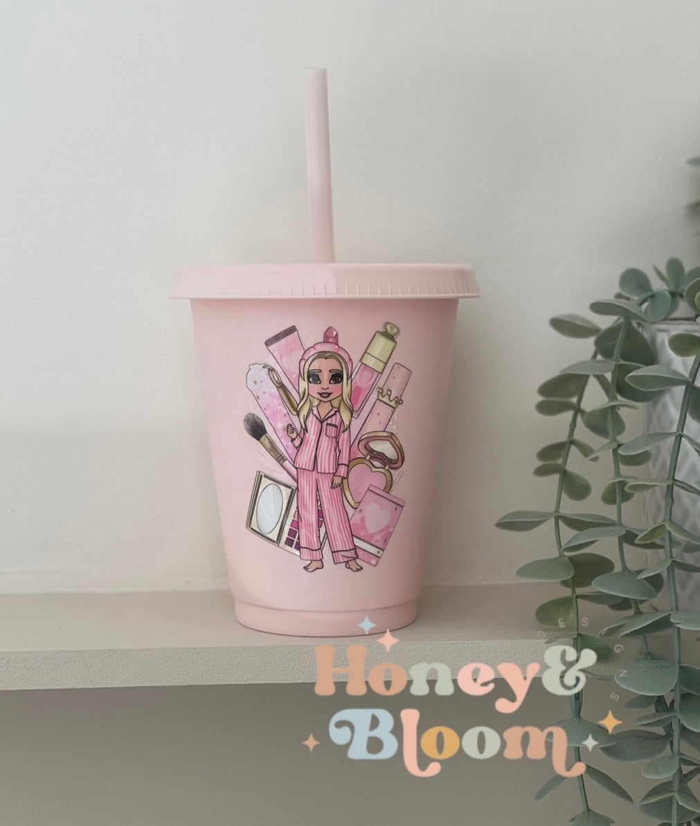 Makeup girl cup